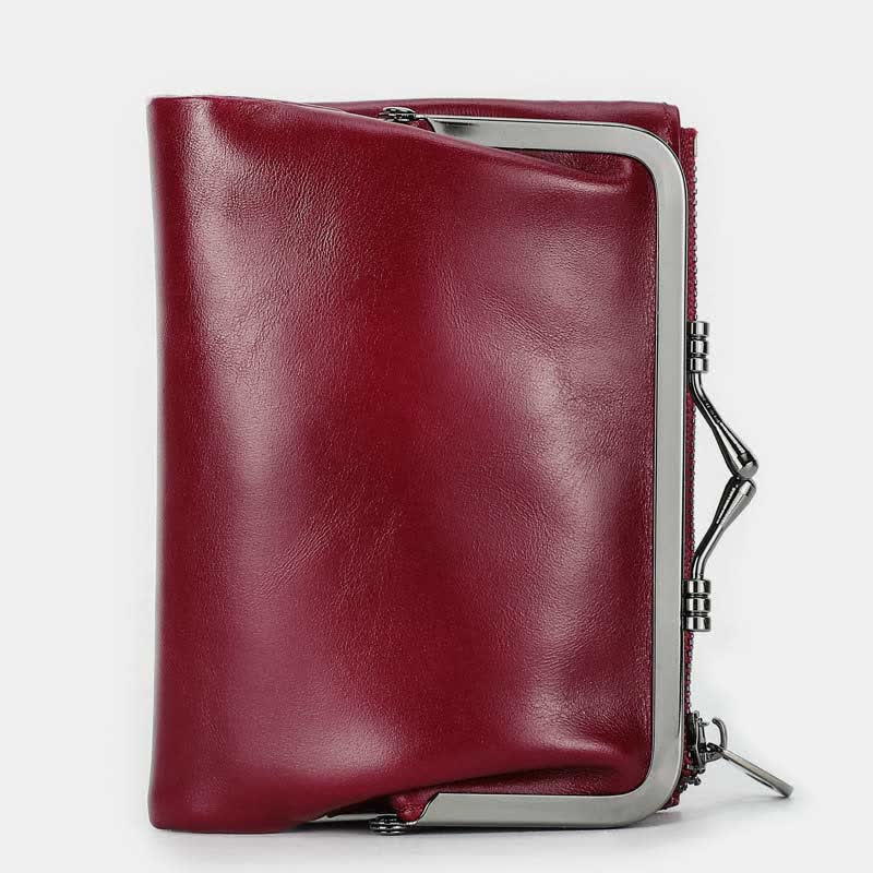 Women RFID Blocking Wallet Large Capacity Multi-Slot Leather Card Holder