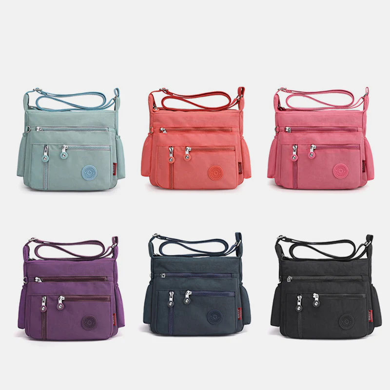 LargeCapacity Multi-Pocket Waterproof Lightweight Casual CrossbodyBag