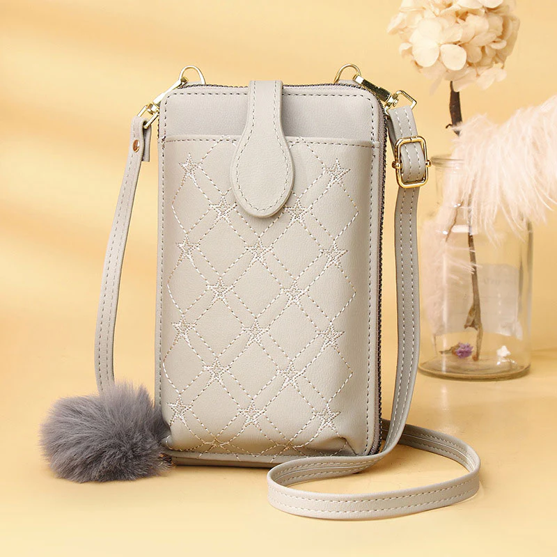 Multifunctional Elegant Embroidery Phone Bag Crossbody Bag