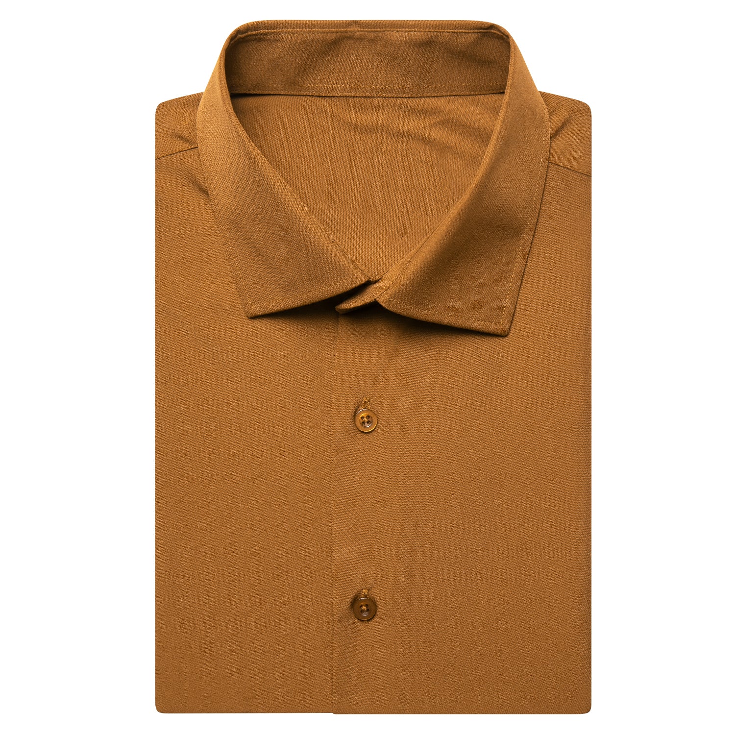 Brown Solid Men's Short Sleeve Shirt