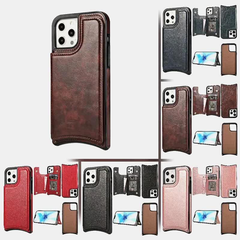 Compatible with iPhone Kickstand Wallet Case Phone Bag with Crossbody Strap