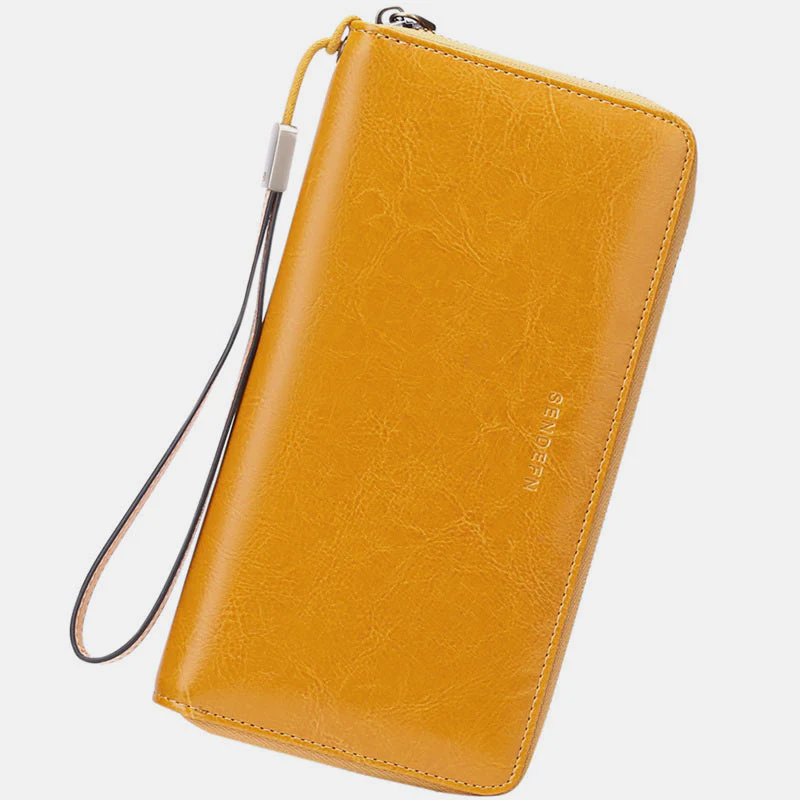 RFID Genuine Leather Large Capacity Wallet