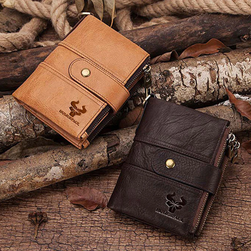 RFID Genuine Leather Large Capacity Wallet