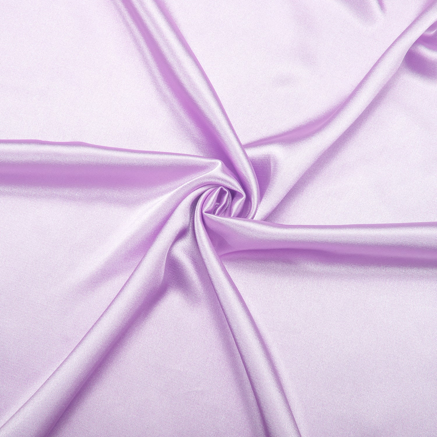 Lavender Purple Solid Satin Men's Long Sleeve Shirt