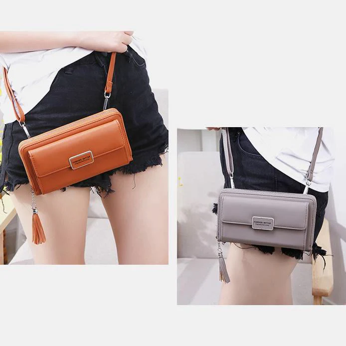 High Capacity Multi-Slot Crossbody Phone Bag
