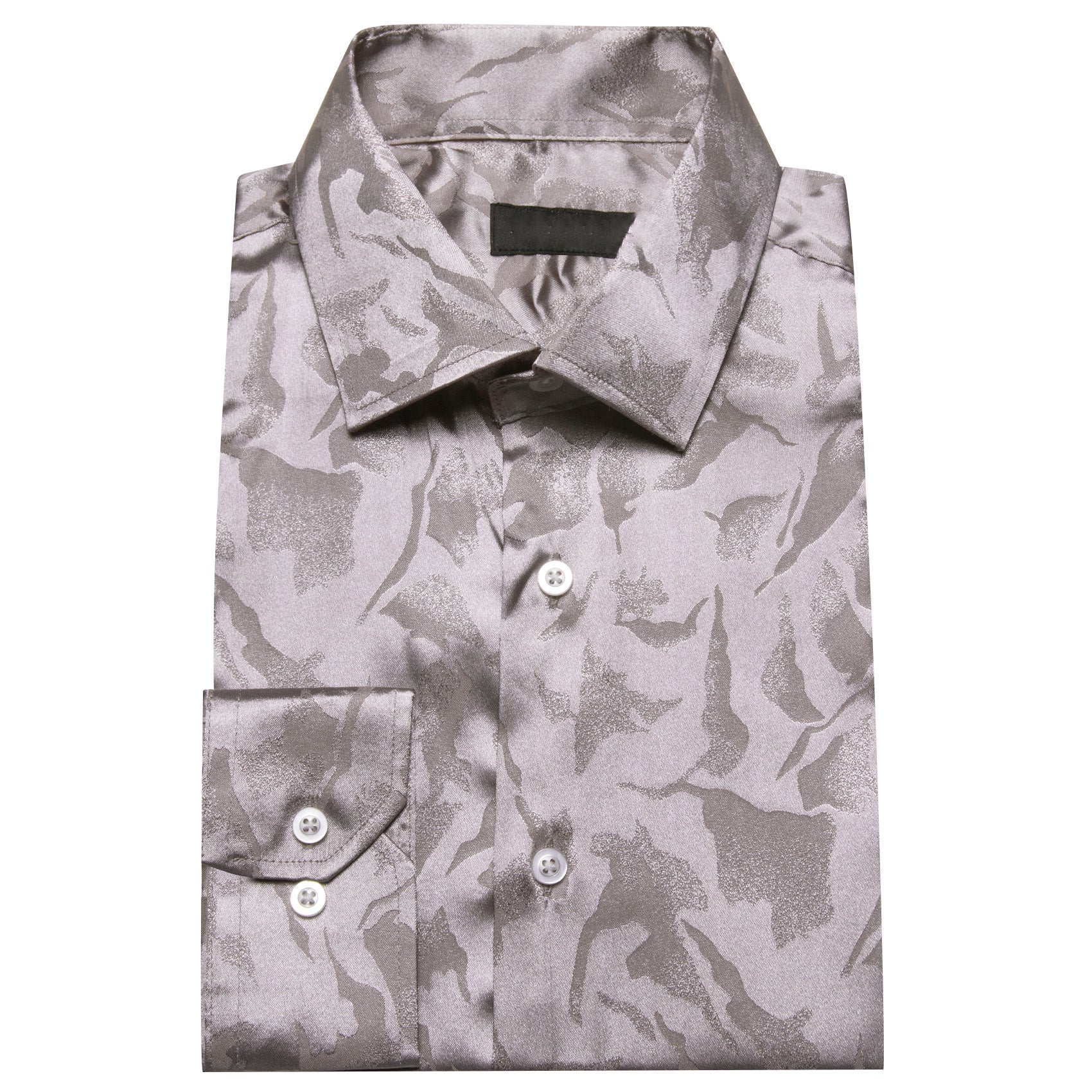 Silver Novelty Men's Long Sleeve Shirt