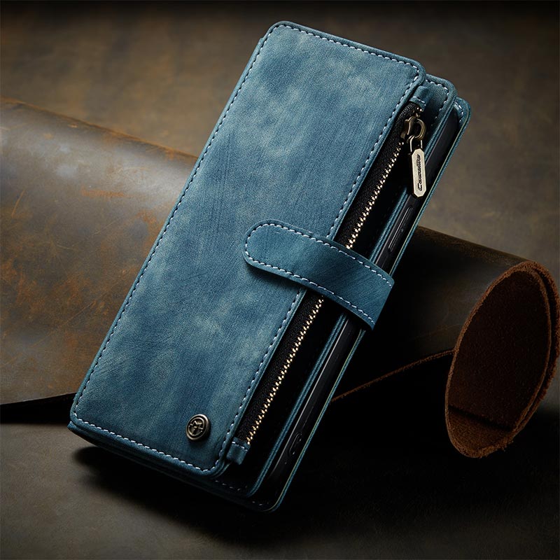 Retro Leather Phone Bag Wallet for iPhone Samsung with Coin Pocket