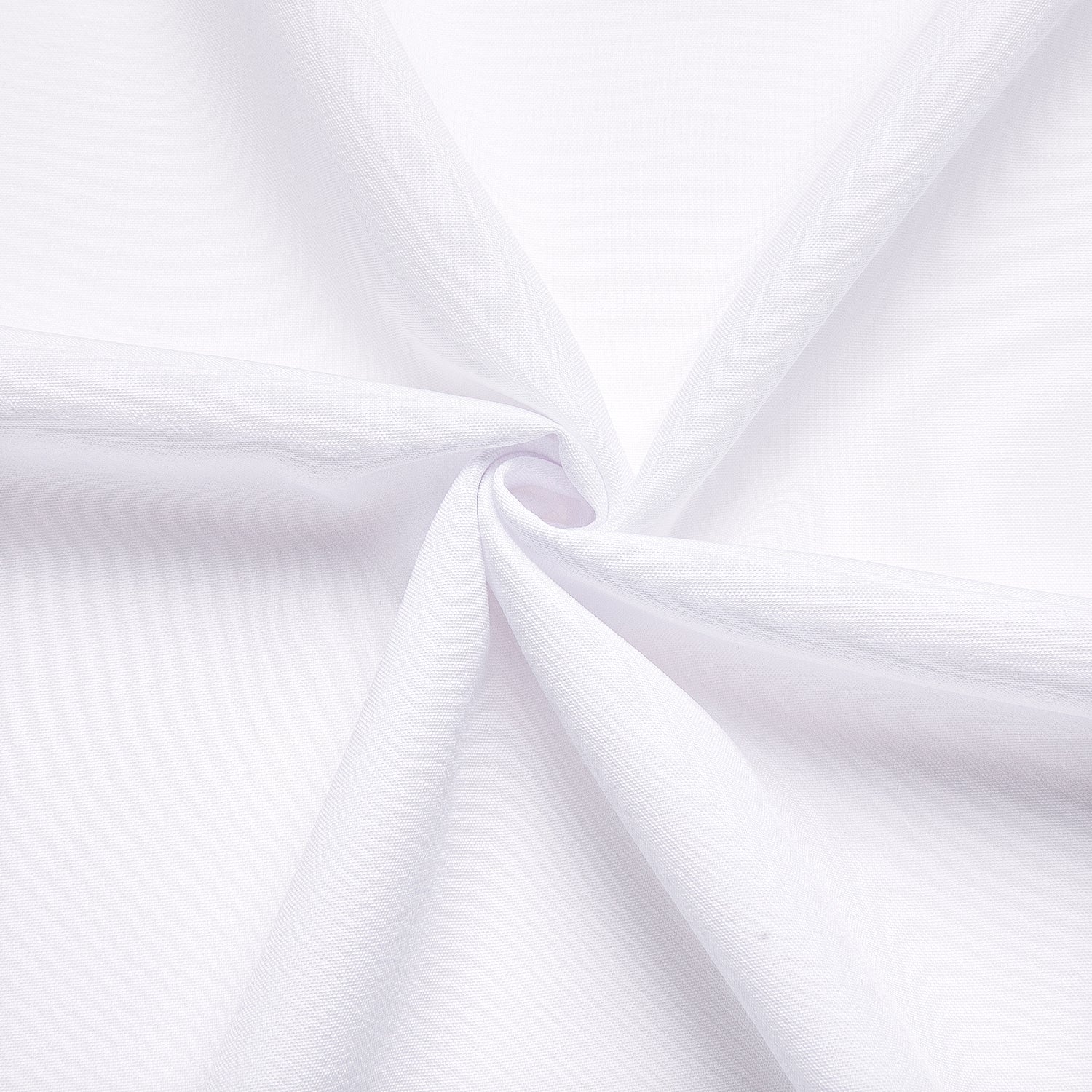 White Solid Men's Short Sleeve Shirt