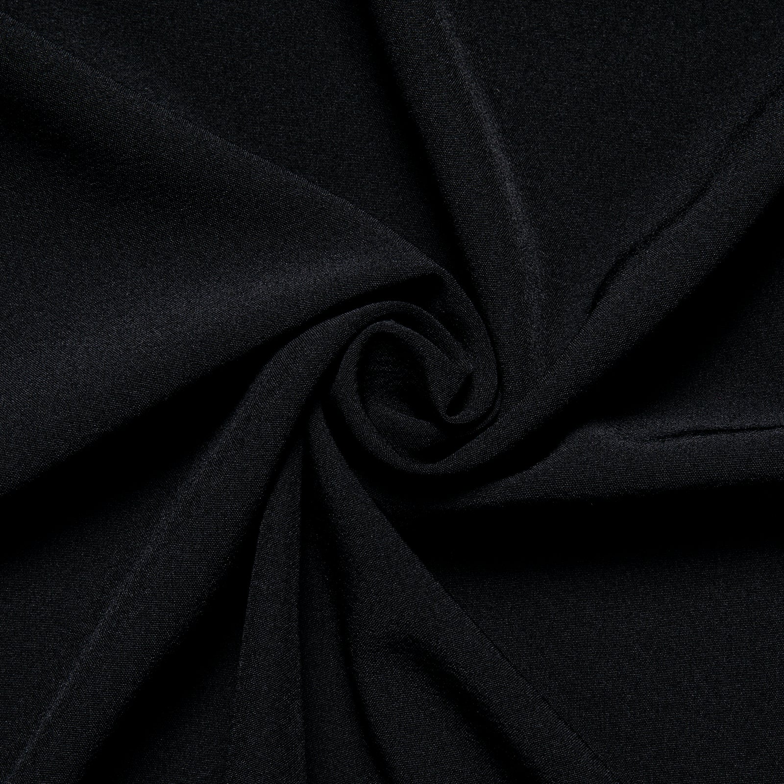 Black Solid Silk Men's Short Sleeve Shirt