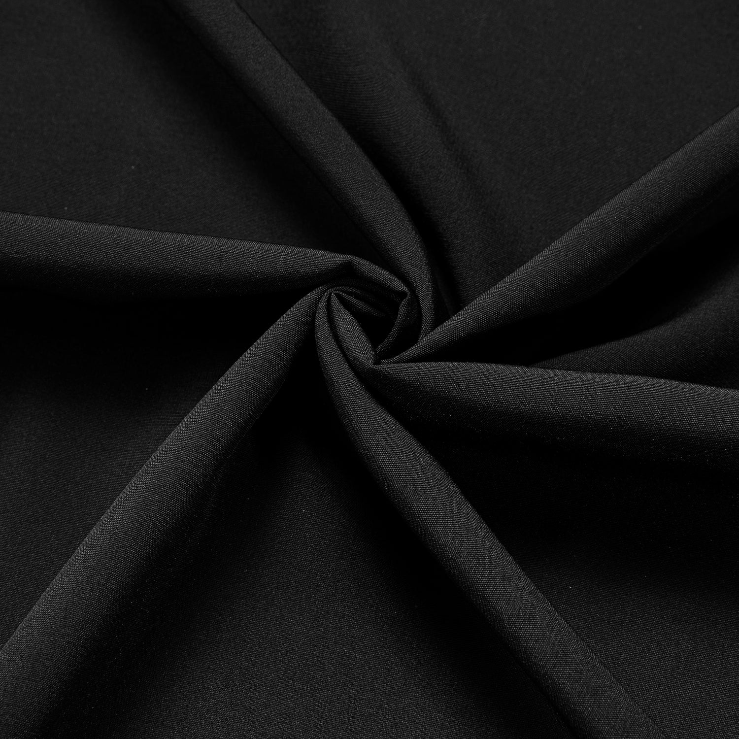 Black Solid Men's Long Sleeve Business Shirt