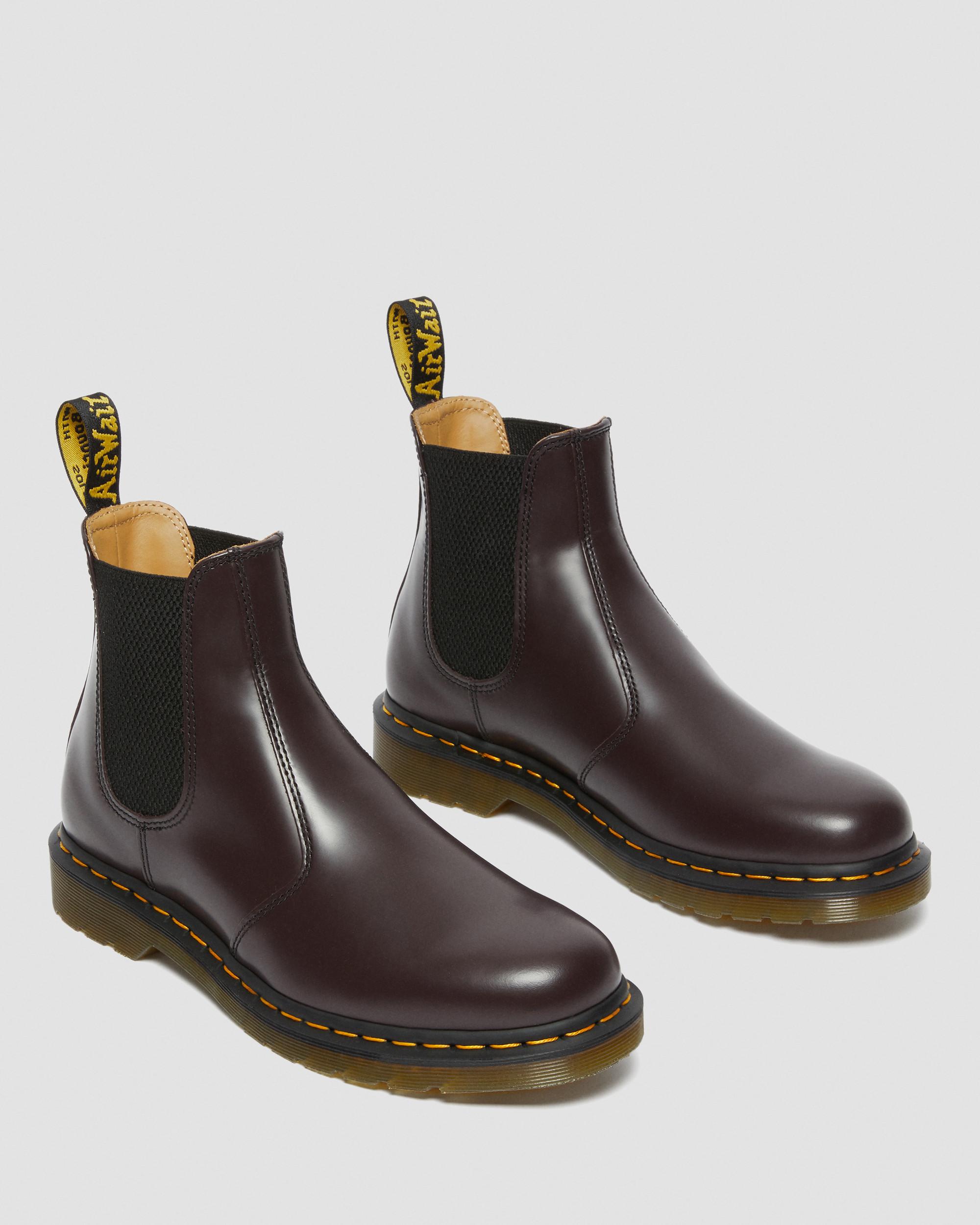 2976 Yellow Stitch Smooth Leather Chelsea Boots