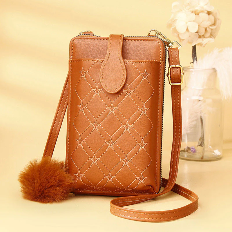 Multifunctional Elegant Embroidery Phone Bag Crossbody Bag
