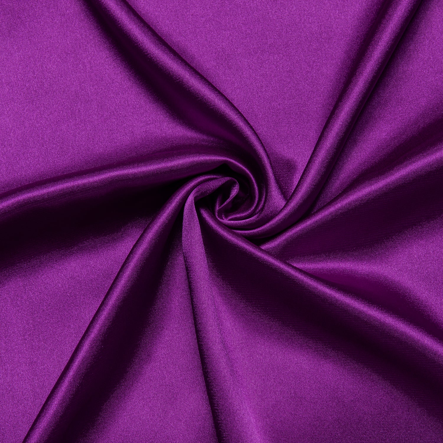 Violet Purple Solid Satin Silk Men's Long Sleeve Business Shirt