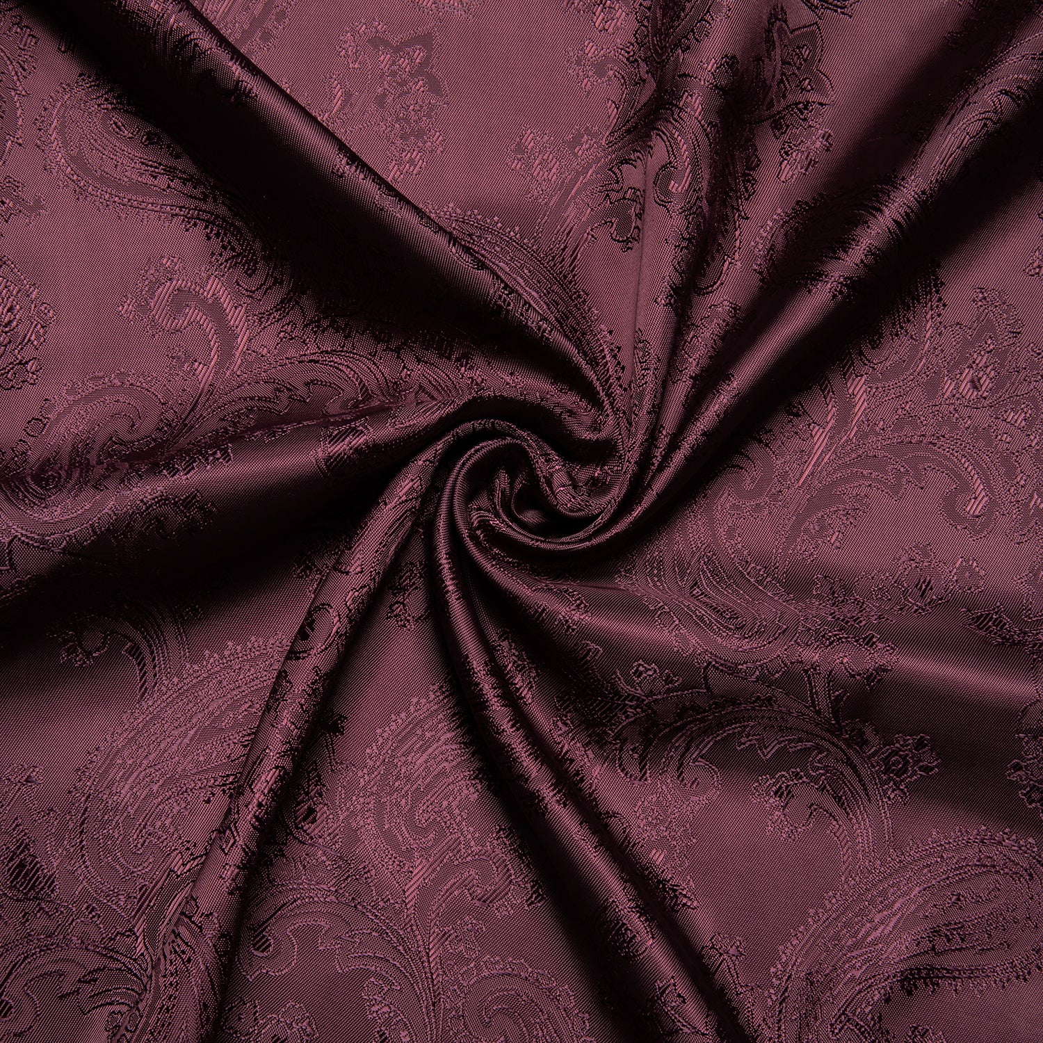 Crimson Red Paisley Silk Men's Short Sleeve Shirt