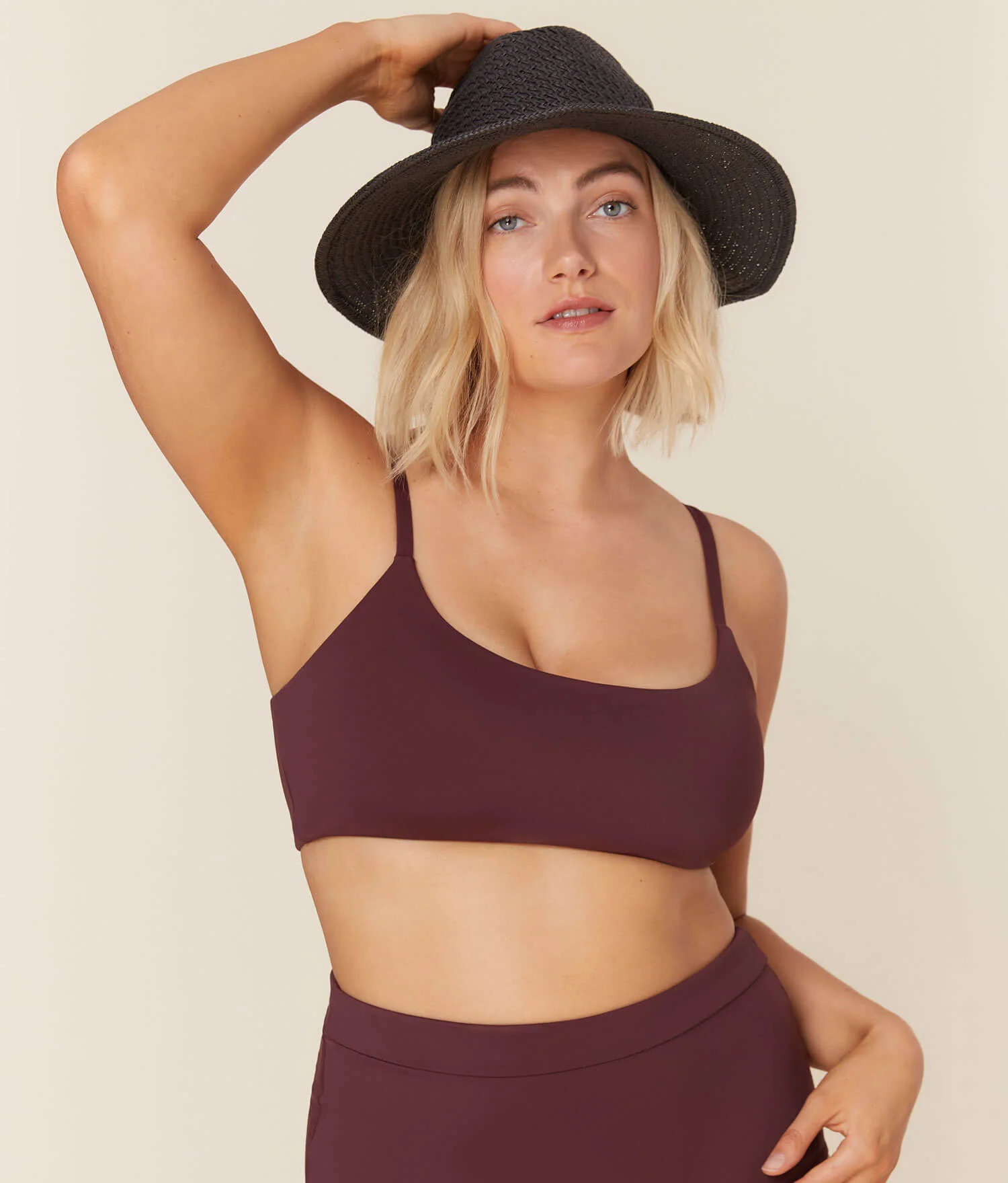 The Maui Top - Eco Nylon - Cacao