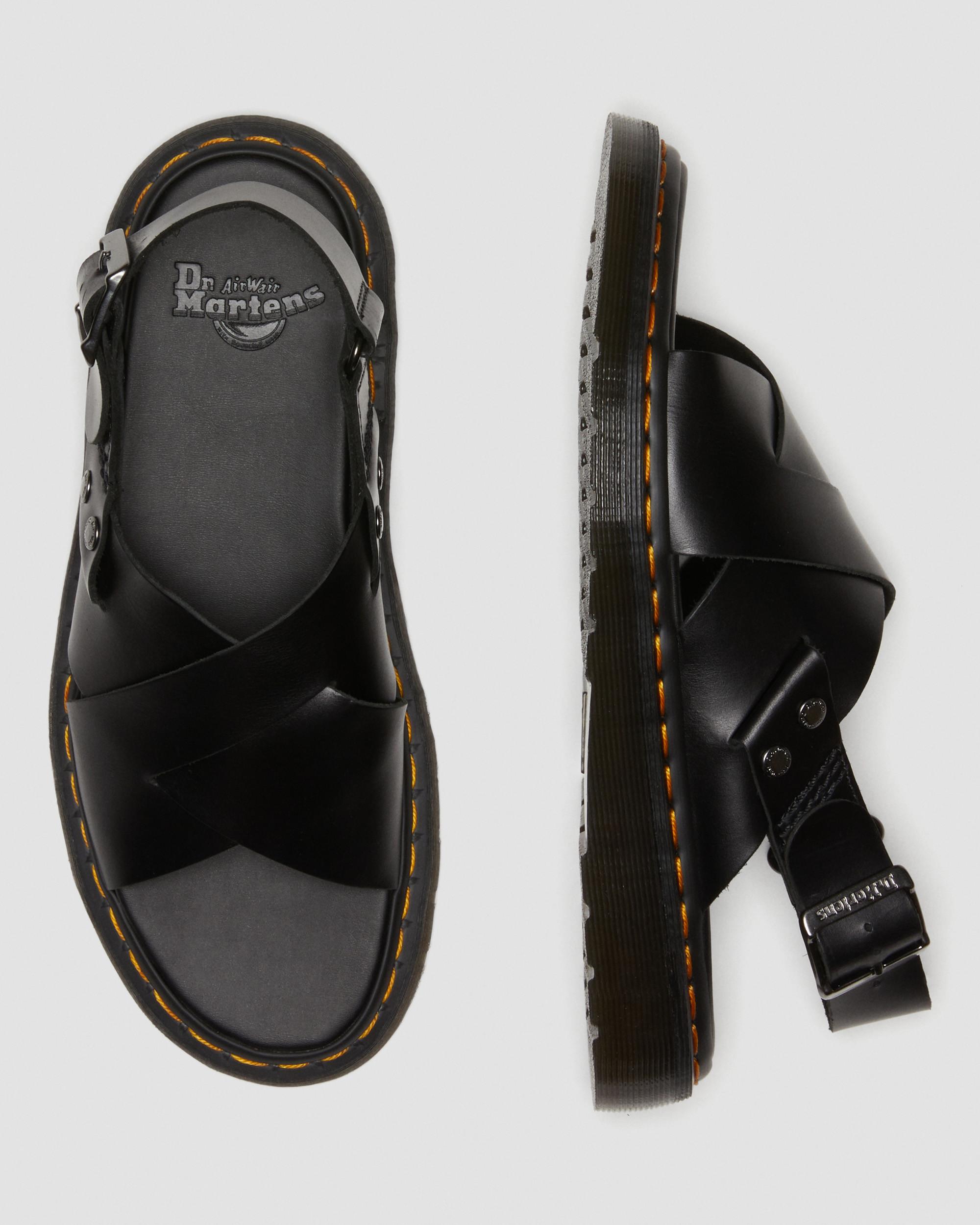 Zane Brando Leather Slingback Sandals