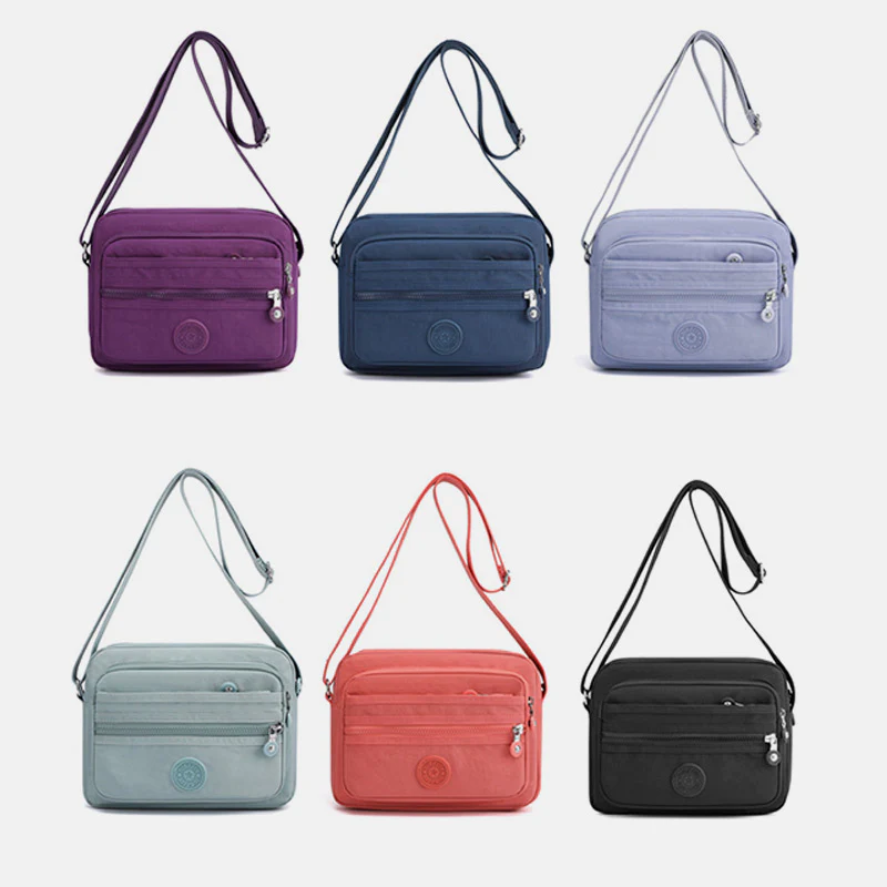 Multi-Pocket LightlyDesign Casual CrossbodyBag