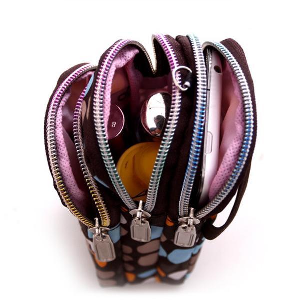 Multi-color Floral Printed Wrist Bag Phone Bag