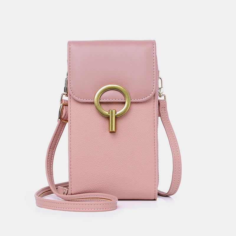 LargeCapacity Multi-Pocket Solid Phone Bag