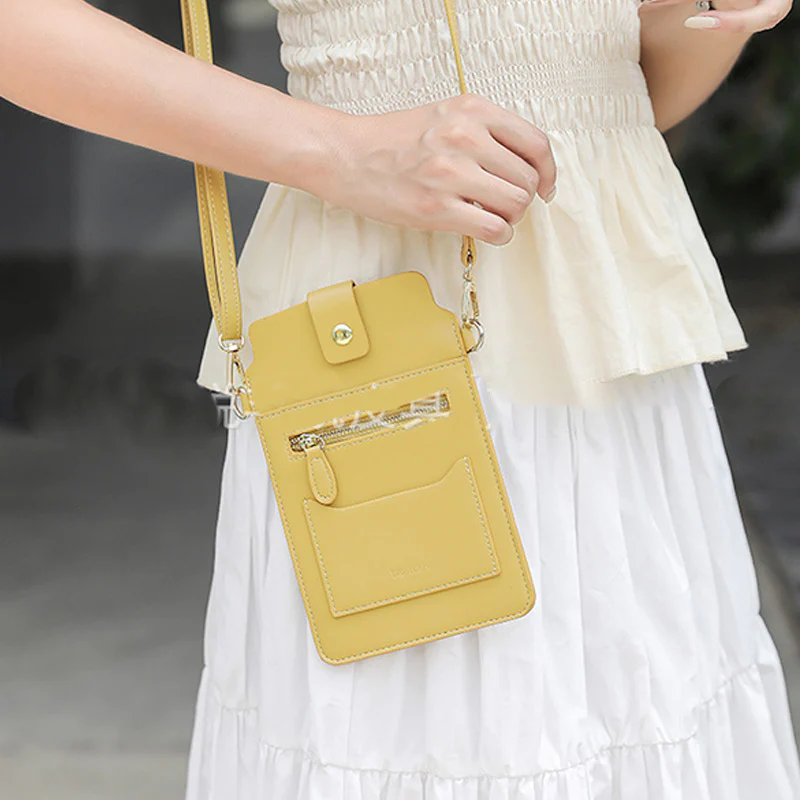 Elegant CrossbodyPhone Bag With Touch Screen
