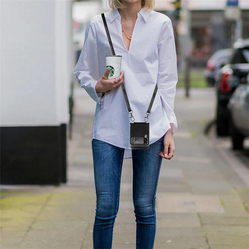 Samsung Galaxy Z Flip 3 Phone Case Crossbody Phone Bag Wallet