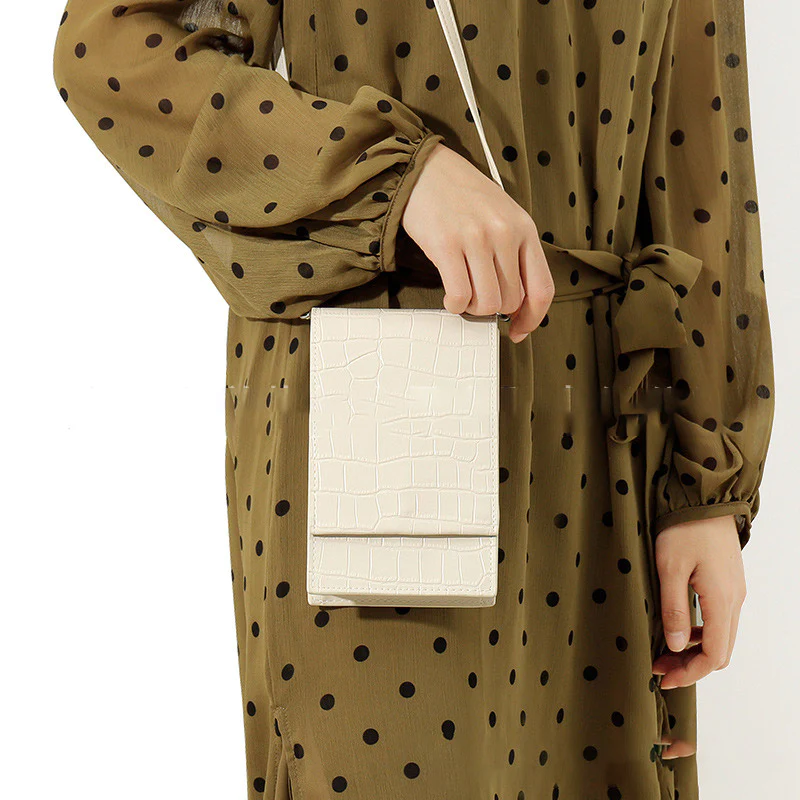 Crossbody Cell Phone Purse Women Mini PU Shoulder Bag Phone Bag