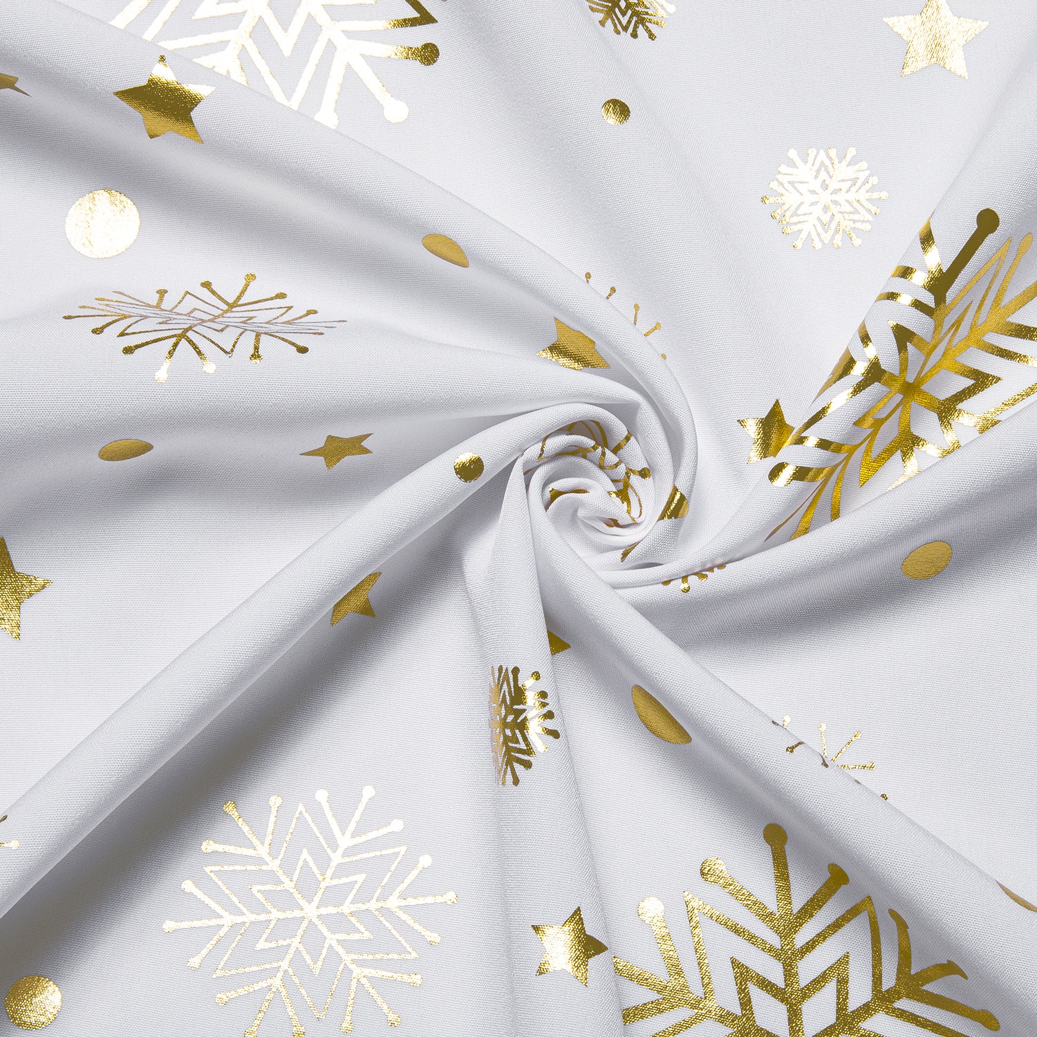 White Gold Snowflakes Long Sleeve Shirt Christmas