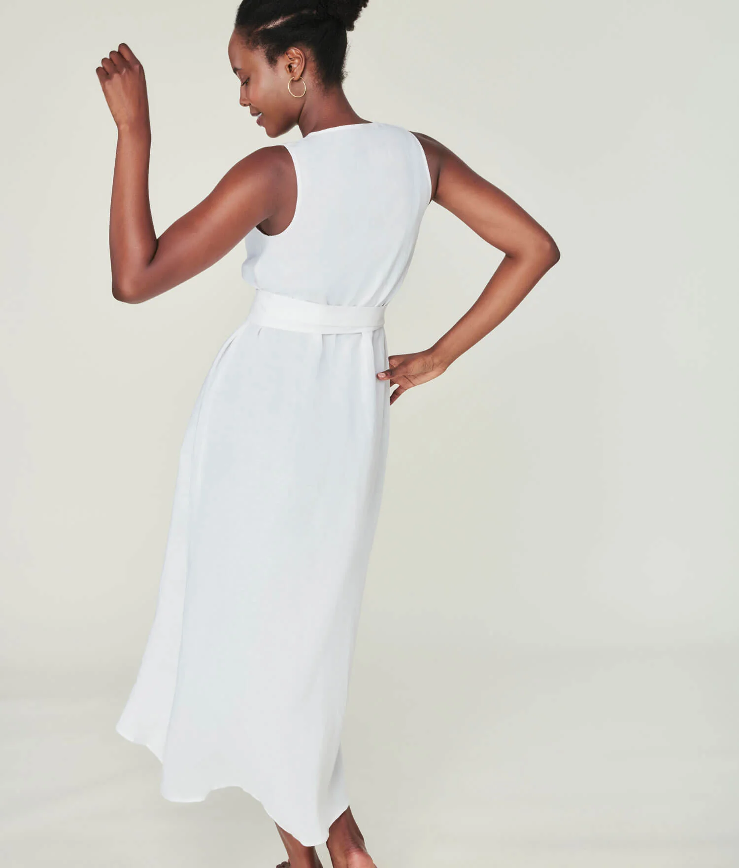 The Armona Dress - Linen - Coconut
