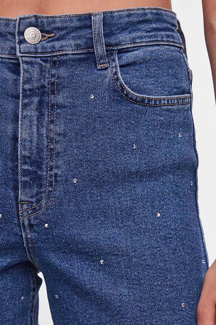 Siffi Wide Rhinestone Jeans