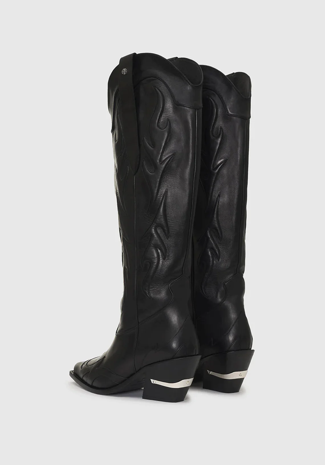 TALL TANIA BOOTS BLACK WESTERN