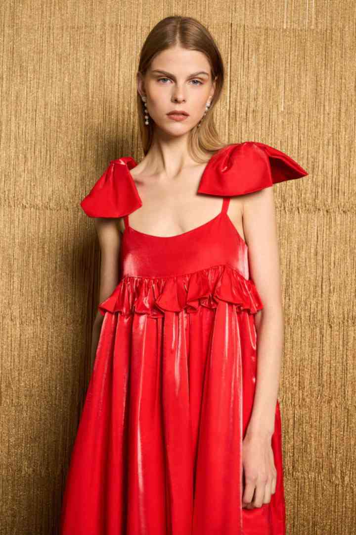 Cecilia Bow Midi Dress