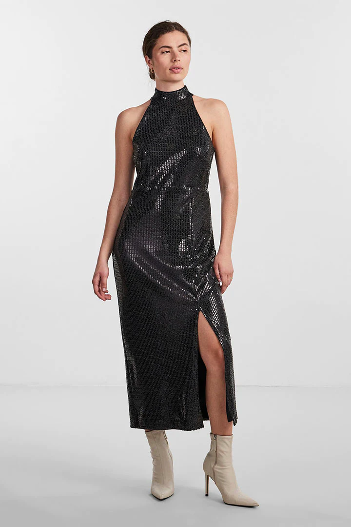 Darkness Halterneck Dress