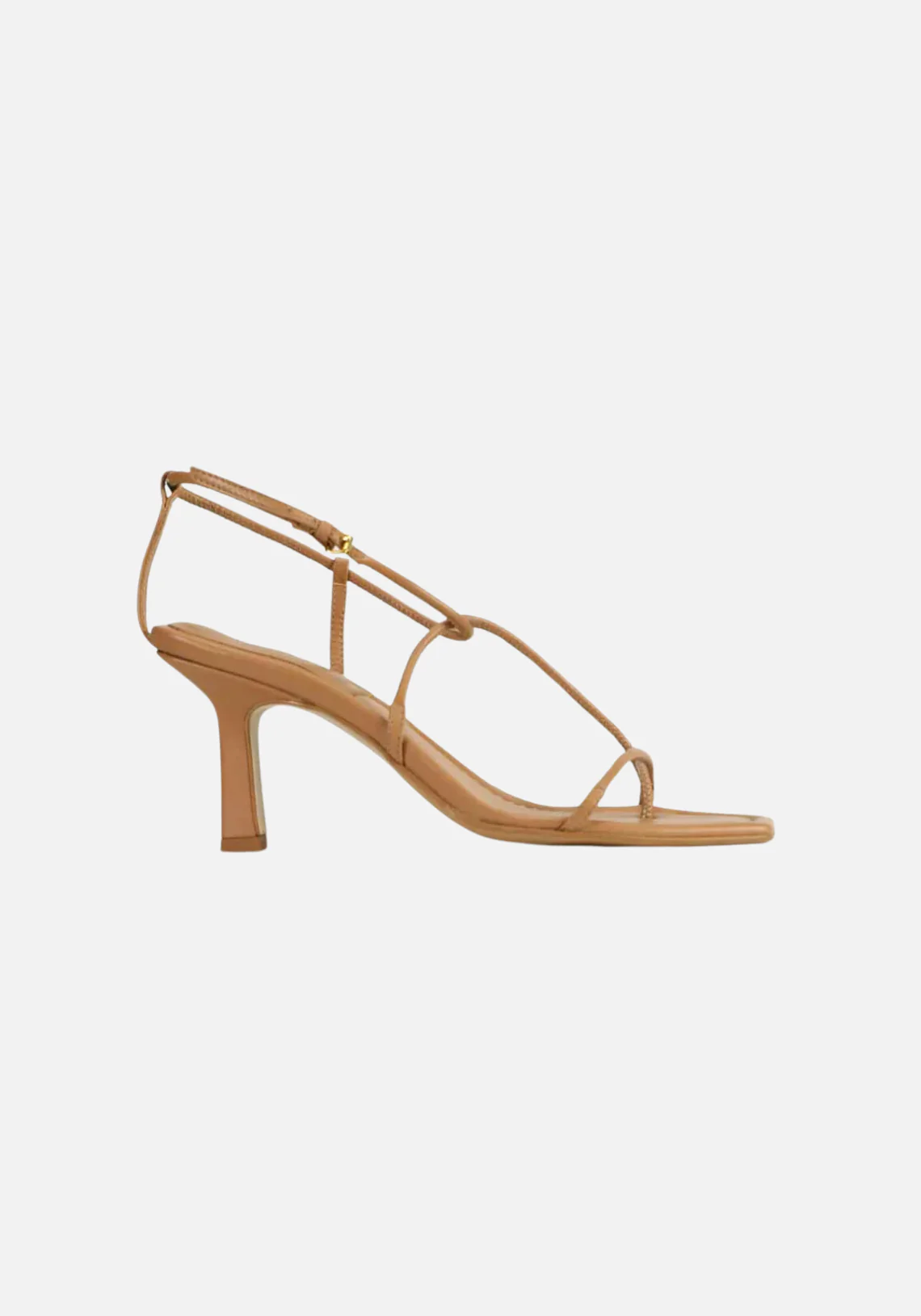 THE STRAPPY SANDAL ALMOND