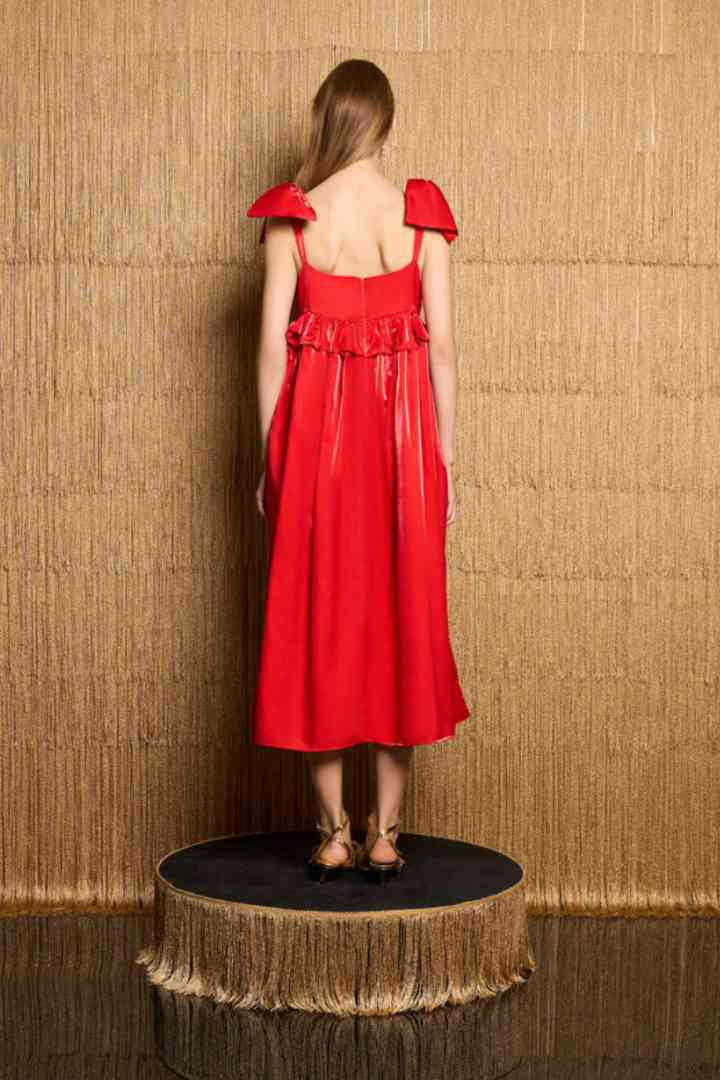 Cecilia Bow Midi Dress