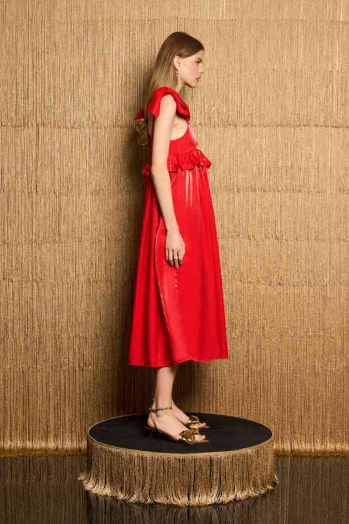 Cecilia Bow Midi Dress