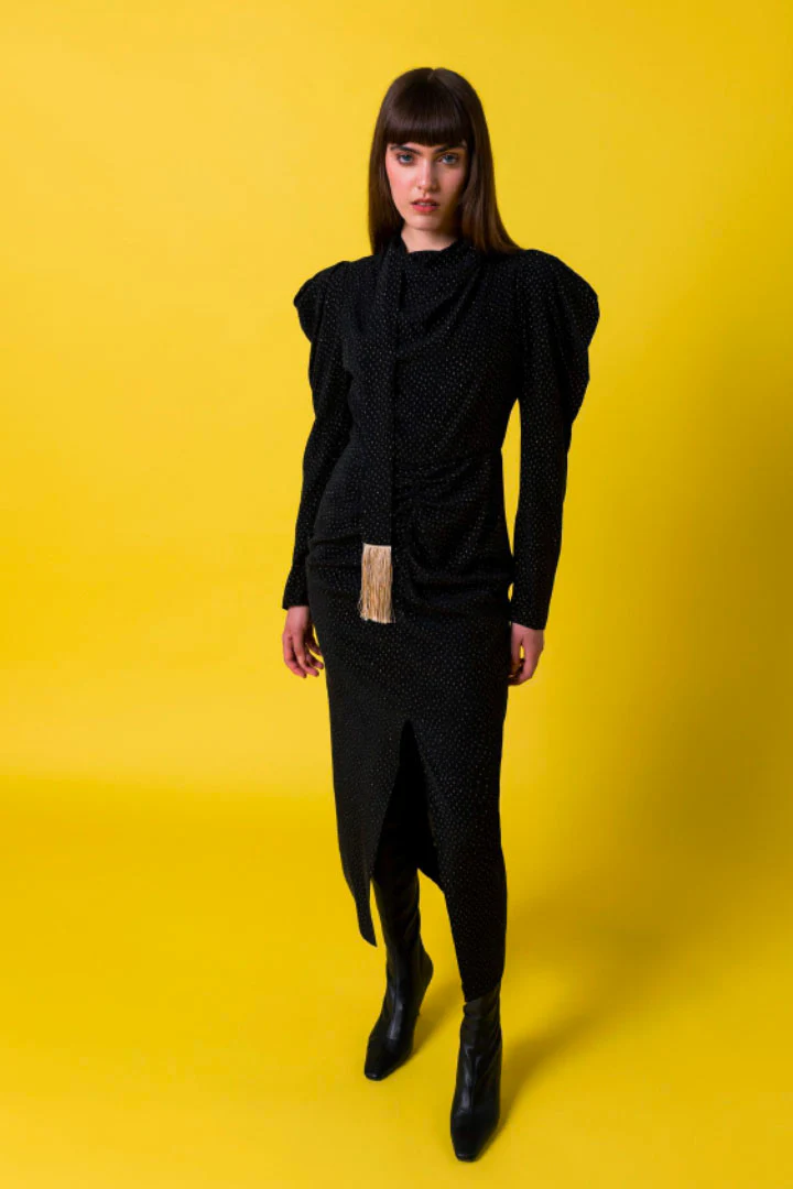 Stardust Tassle Sash Detail Dress