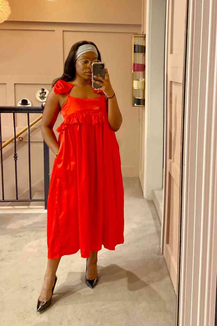 Cecilia Bow Midi Dress