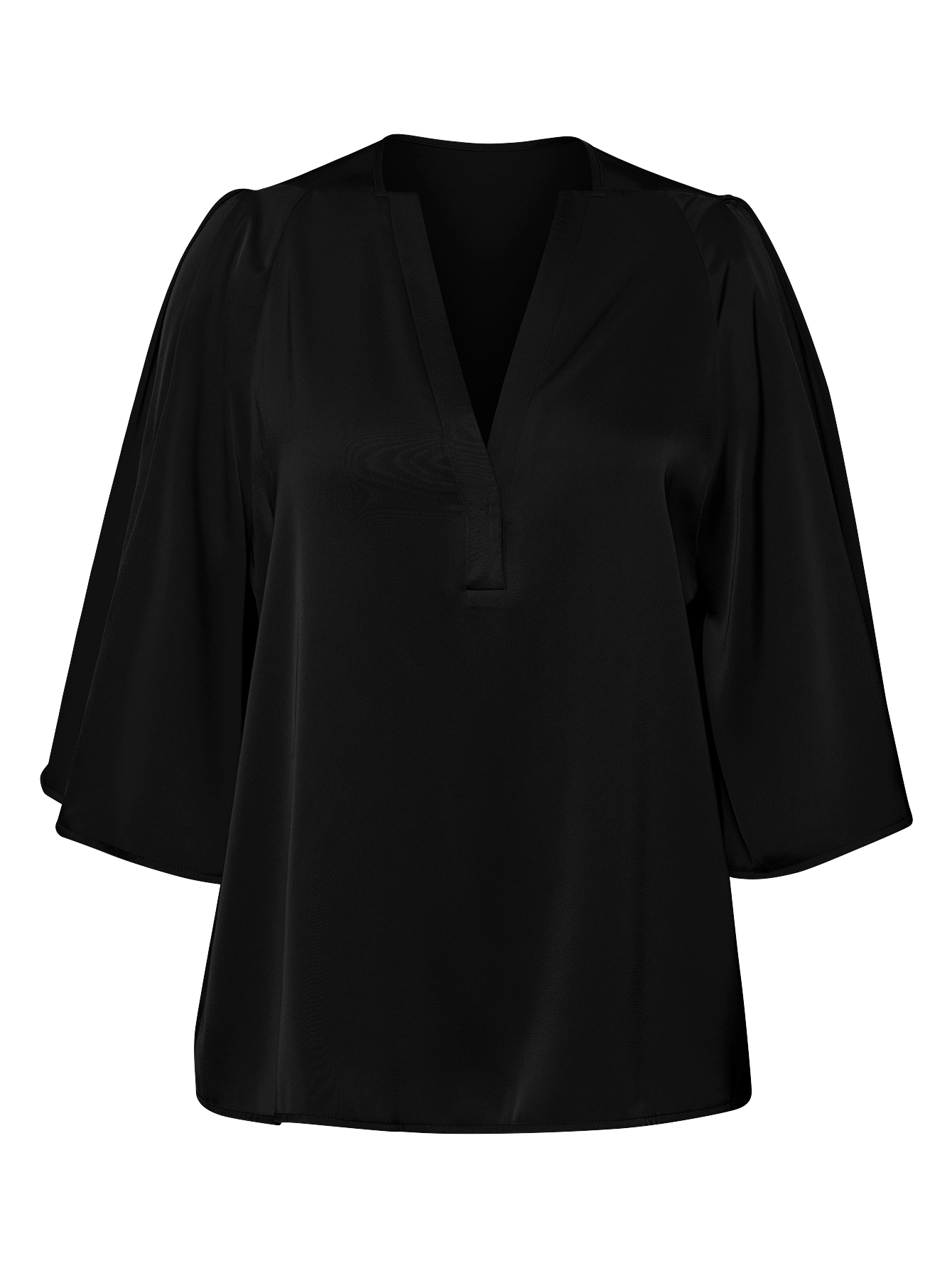 Women Half Sleeve V Neckline Loose Summer Tops Casual Shirt