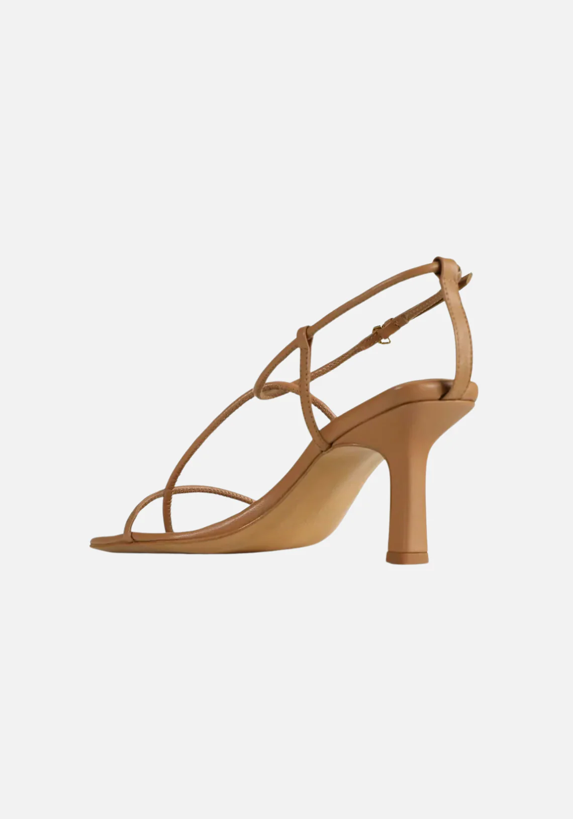 THE STRAPPY SANDAL ALMOND
