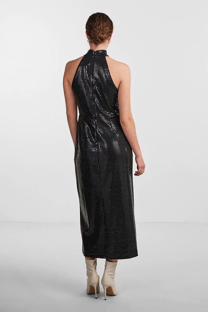Darkness Halterneck Dress