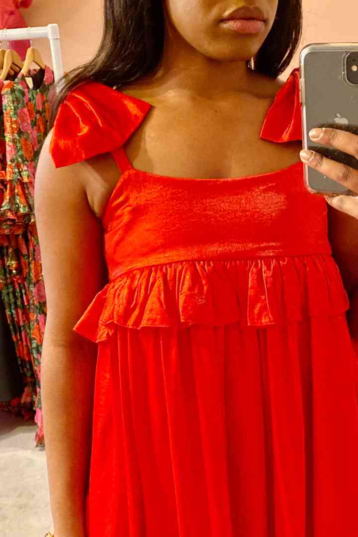 Cecilia Bow Midi Dress