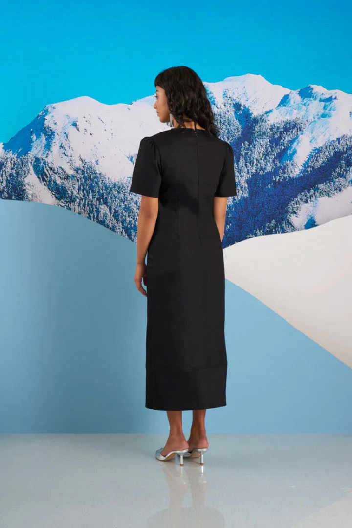 Anya Seamed Midi Dress