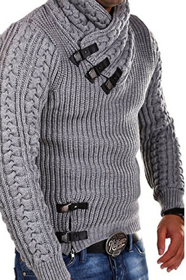 Men's Stand Collar Winter Warm Casual Collar Sweater