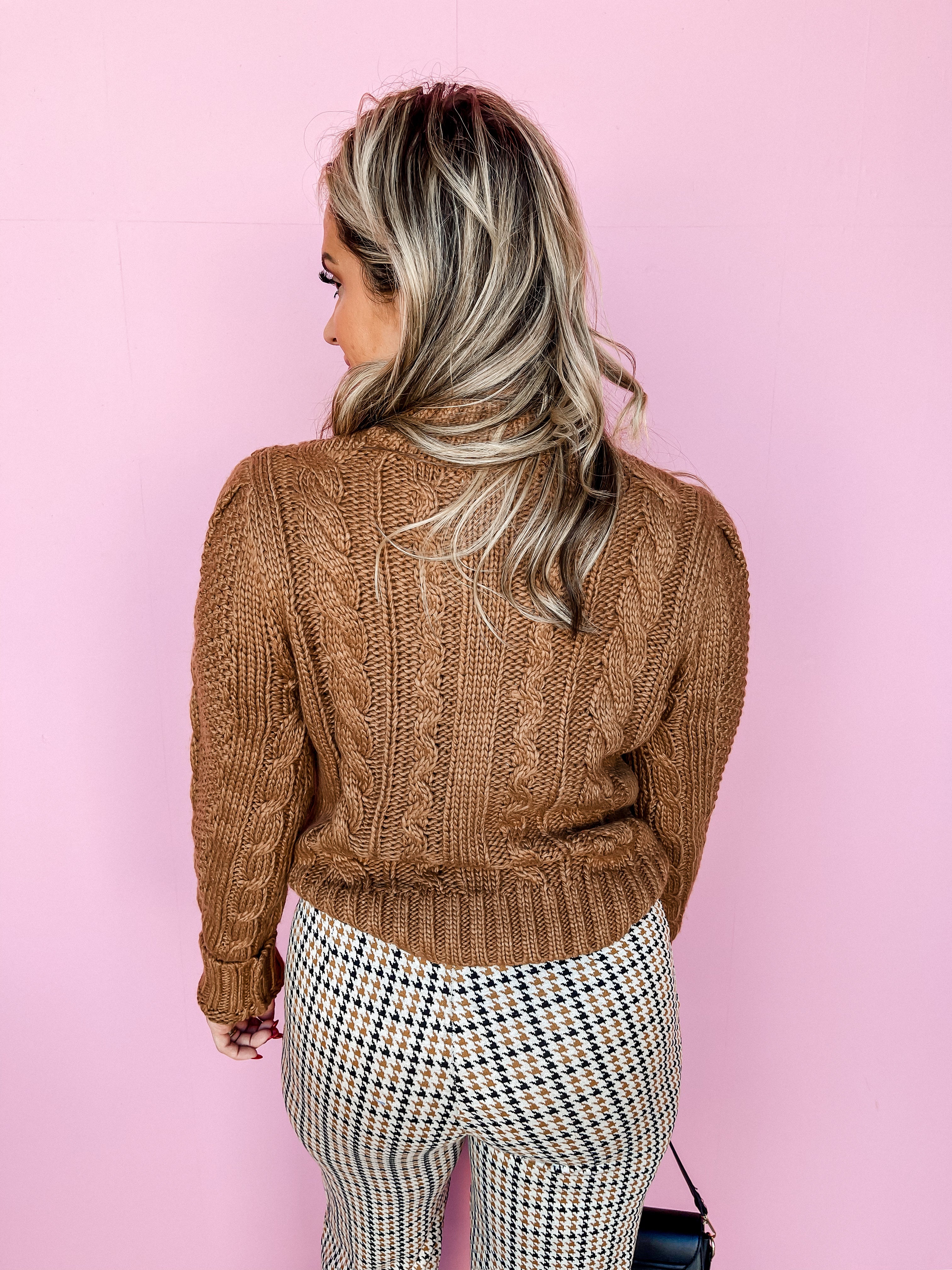 [Z Supply] Catya Mock Neck Sweater-Camel