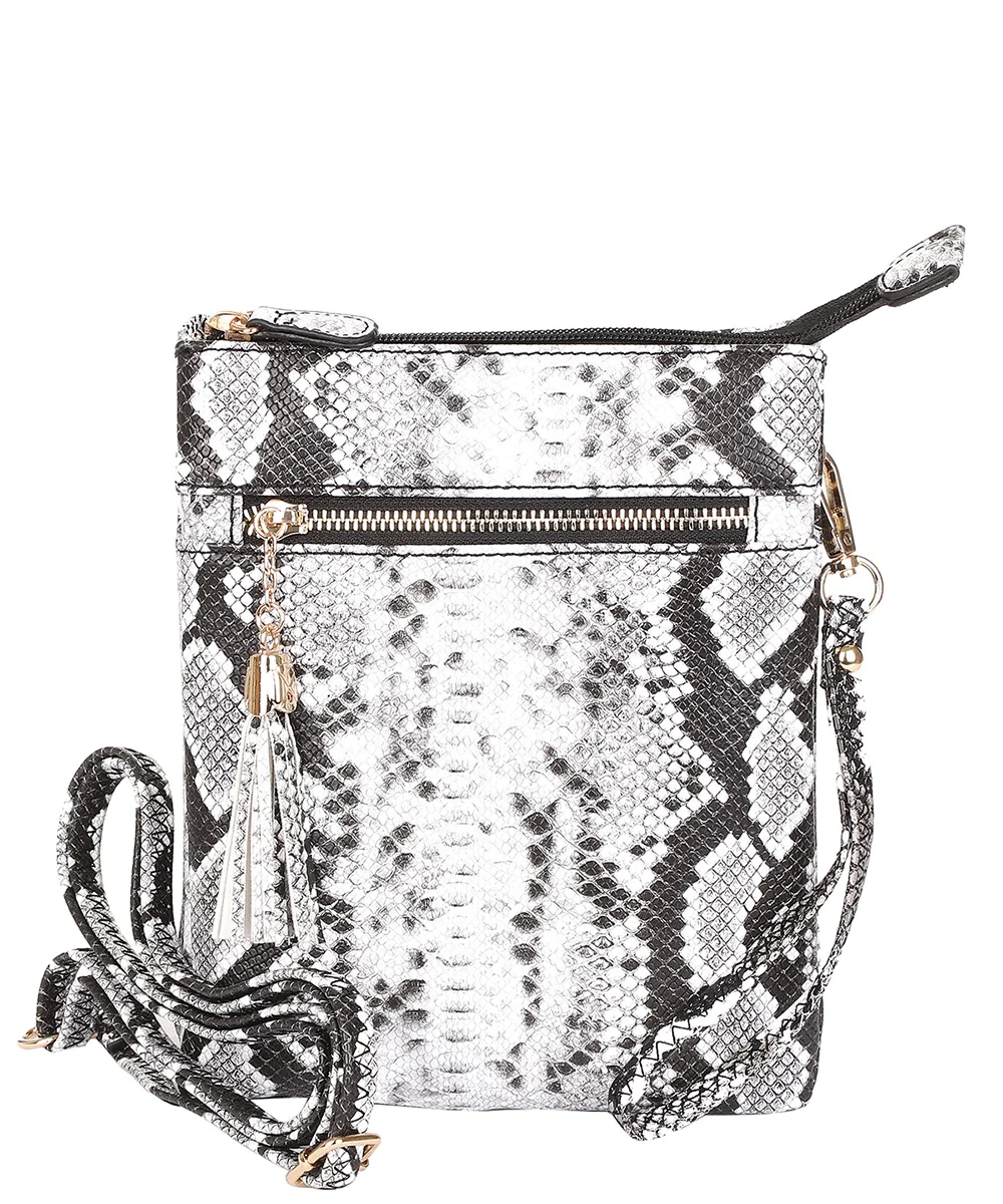 SNAKESKIN CROSSBODY BAGS
