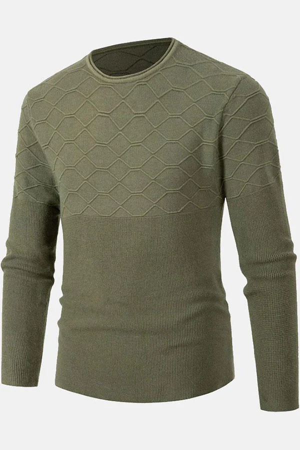 Crew Neck Knitted Sweater