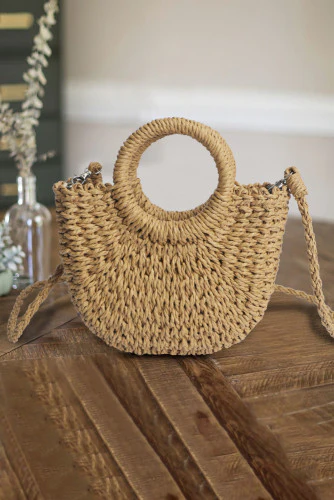 Cute Mini Woven Straw Fashion Tote Bag