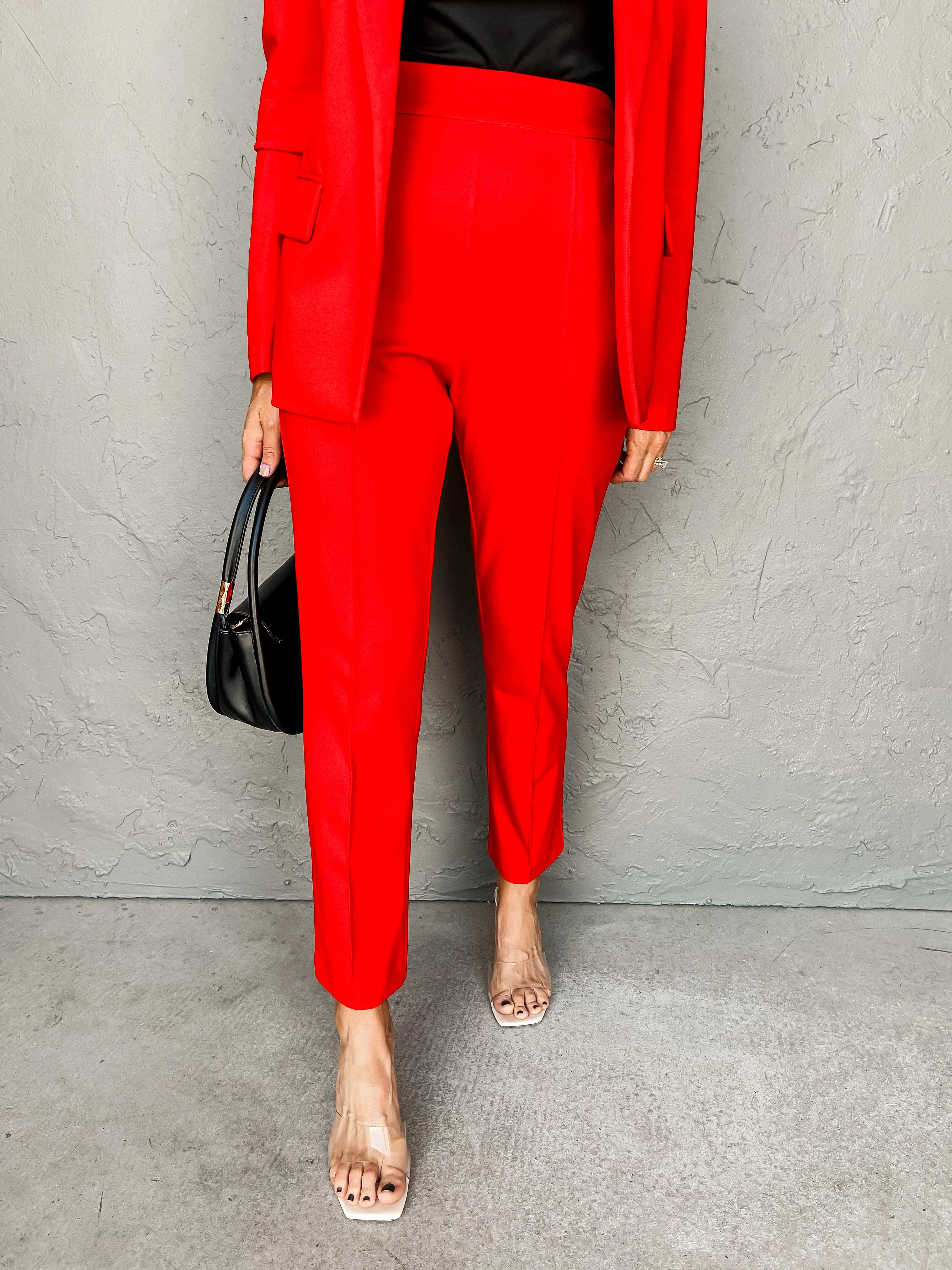 Day At The Office Knit Pintuck Pants