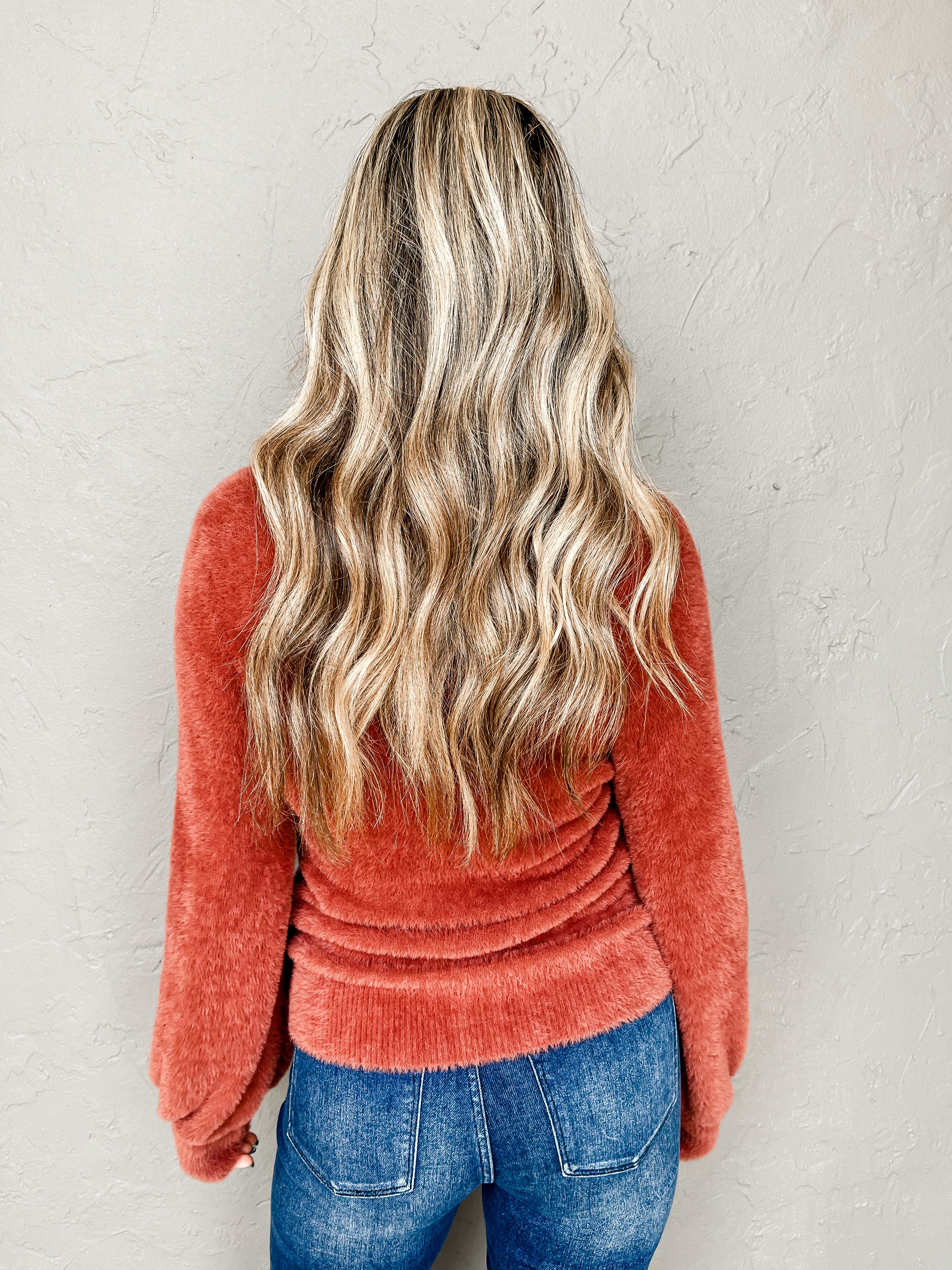 [Dear John] Valli Plush Sweater-Withered Rose