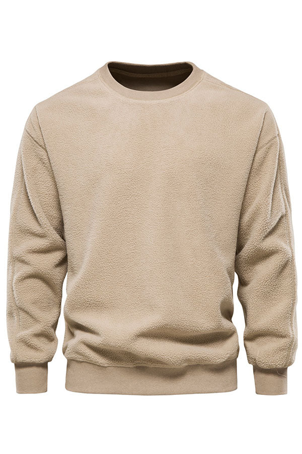 Lamb down shoulder pullover sweater